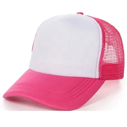 Custom Pink and White Trucker Cap