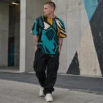 Custom Geometric Print Streetwear T-Shirt