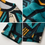 Custom Geometric Print Streetwear T-Shirt