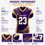 Custom sublimation American football jersey