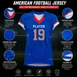 Custom American Football Mesh Jersey