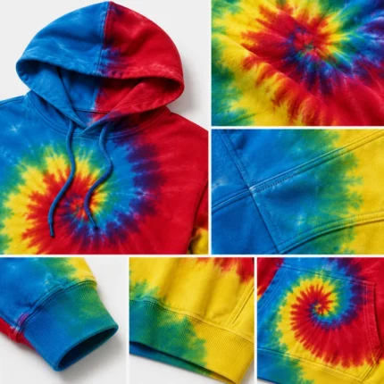 Custom Rainbow Tie-Dye Hoodie