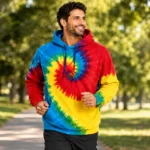 Custom Rainbow Tie-Dye Hoodie