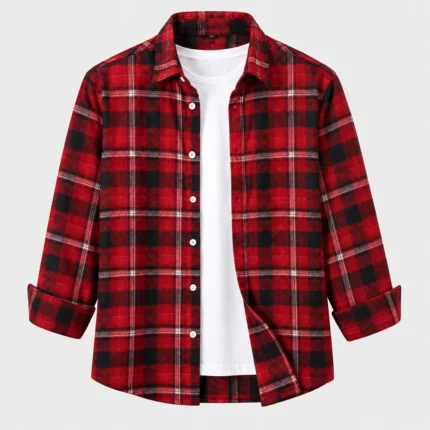 Custom Flannel Check Pattern Shirt