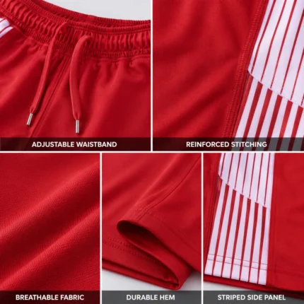Custom Rugby Shorts with Side Panels