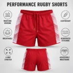 Custom Rugby Shorts with Side Panels
