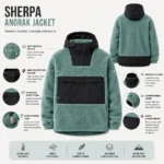Custom Men Sherpa Fleece Jacket