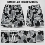 Custom Camo Mesh Soccer Shorts