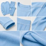 Custom Men Sky Blue Base Layer Set