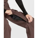 Custom Large Zippered Thigh Vent Snow Bib