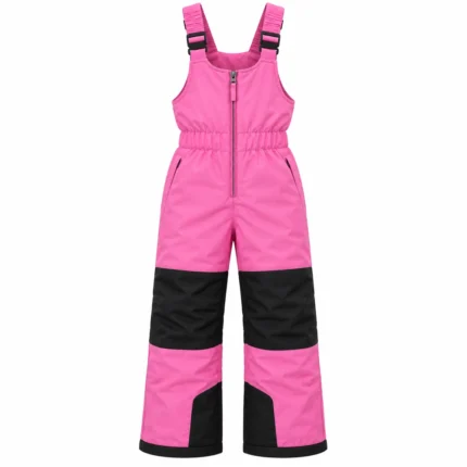 Custom Kids Pink Insulated Snow Bib