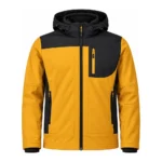 Custom Yellow & Black Softshell Jacket