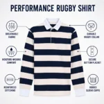 Custom Striped Long-Sleeve Rugby Shirt