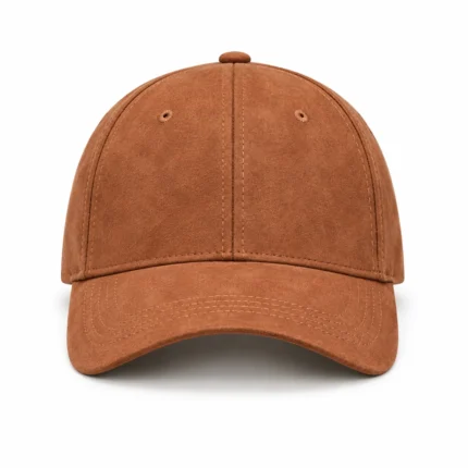 Premium Brown Suede-Look Baseball Cap