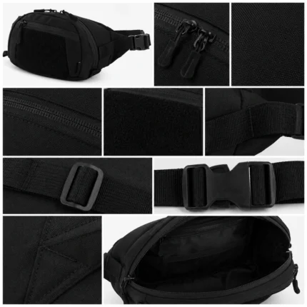 Custom Waist Bag with Hook-and-Loop Panel