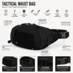 Custom Waist Bag with Hook-and-Loop Panel