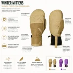 Custom Insulated Snow Blocking Cuff Gloves