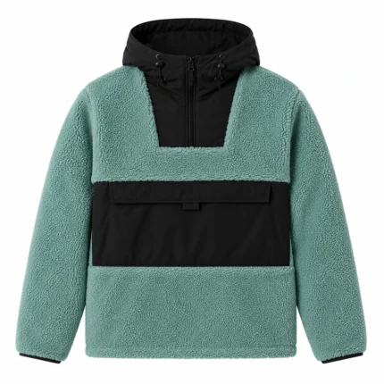 Custom Men Sherpa Fleece Jacket