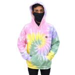 Tie Dye Hoodie 100% Cotton Fleece