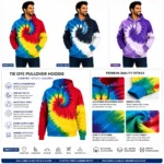 Custom Rainbow Tie-Dye Hoodie