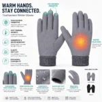 Custom Warm Touchscreen Winter Gloves