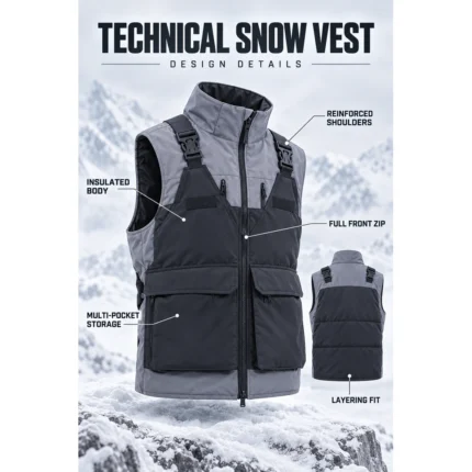 Custom Insulated Technical Snow Vest