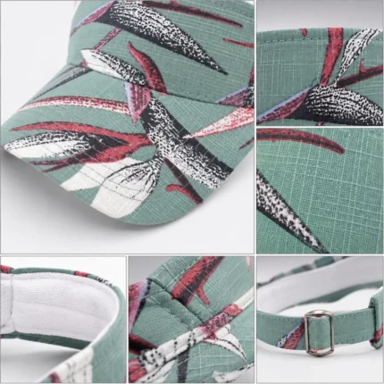 Custom Women Sun Visor printed Cap