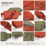 Custom Multi-Pocket Sports Waist Bag