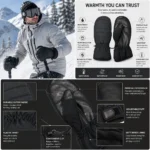 Custom Mittens with Premium Leather Palm