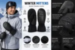 Custom Mittens with Premium Leather Palm